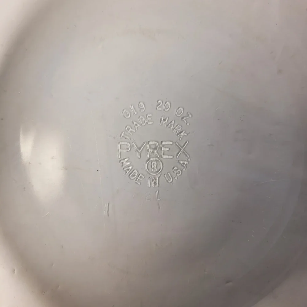 Pyrex Casserole Dish Clear 20‎ oz Round Glass 019 with 681-C-18 Lid